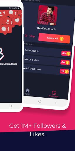 TikFollowers - Get Free Tiktok Followers and Likes Capture d'écran 1