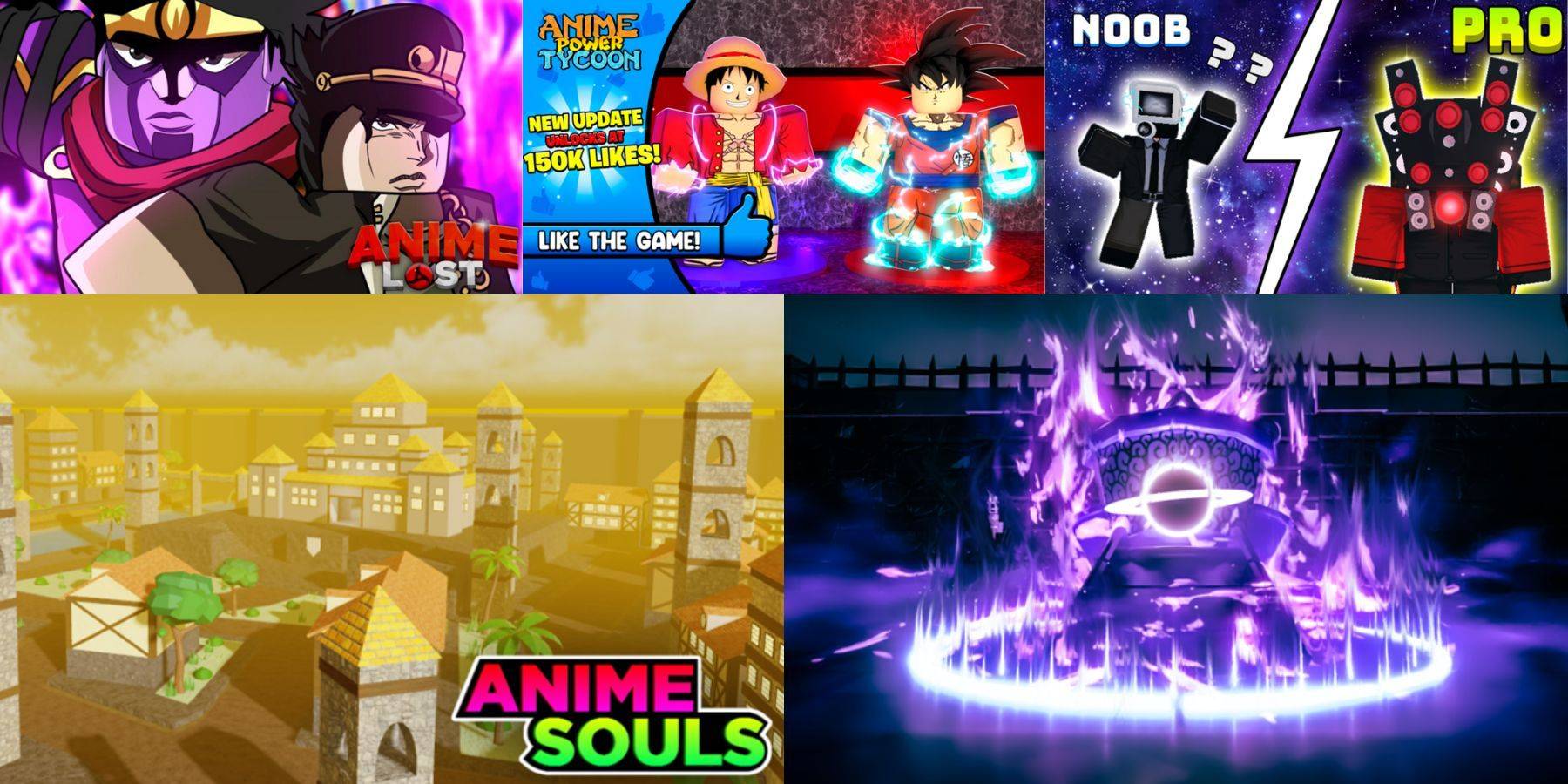 Similar Roblox Anime Games