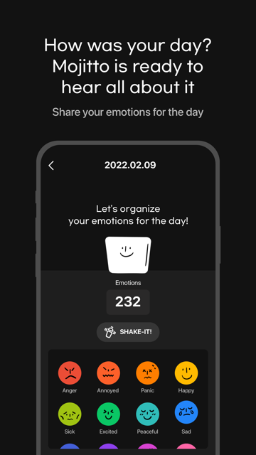 Mojitto - Daily Emoji Diary 스크린샷 2