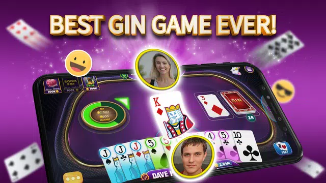 Gin Rummy Elite: Online Game Captura de pantalla 0