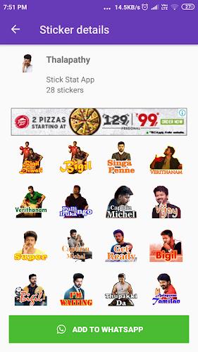 Tamil Stickers: WAStickerApps 스크린샷 0