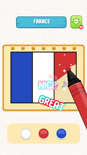 Flag Painting Puzzle Скриншот 3