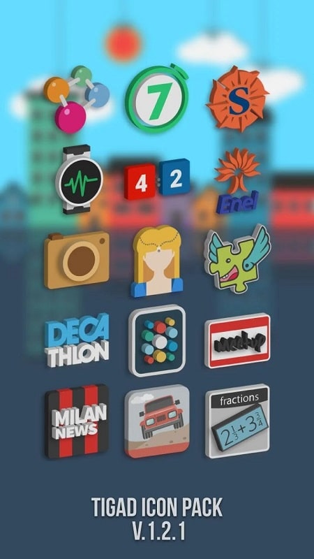 Tigad Pro Icon Pack Captura de tela 0