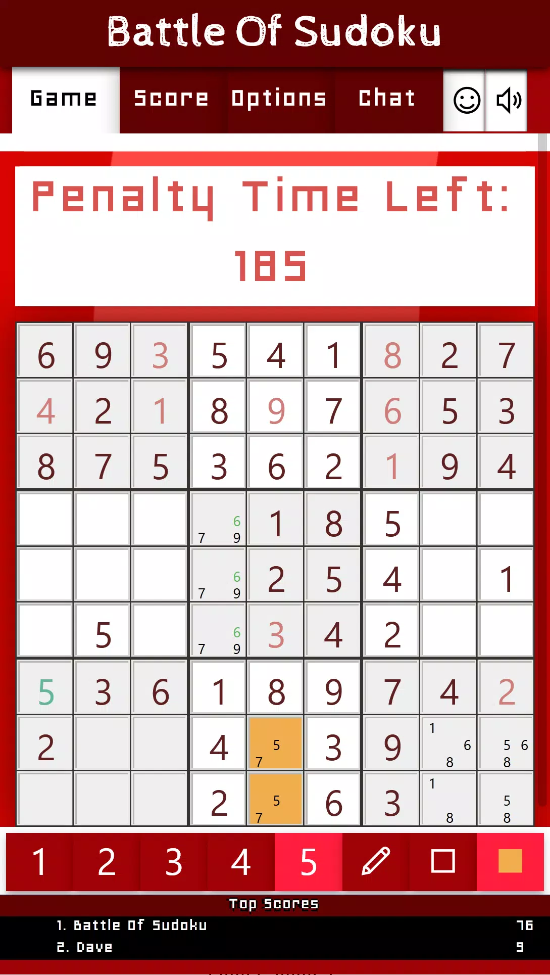 Battle Of Sudoku Ekran Görüntüsü 2