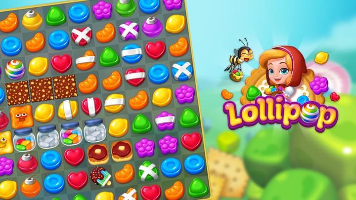 Lollipop: Sweet Taste Match 3 Ekran Görüntüsü 2