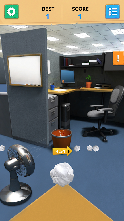 Paper Toss Office - Jerk Boss ဖန်သားပြင်ဓာတ်ပုံ 1