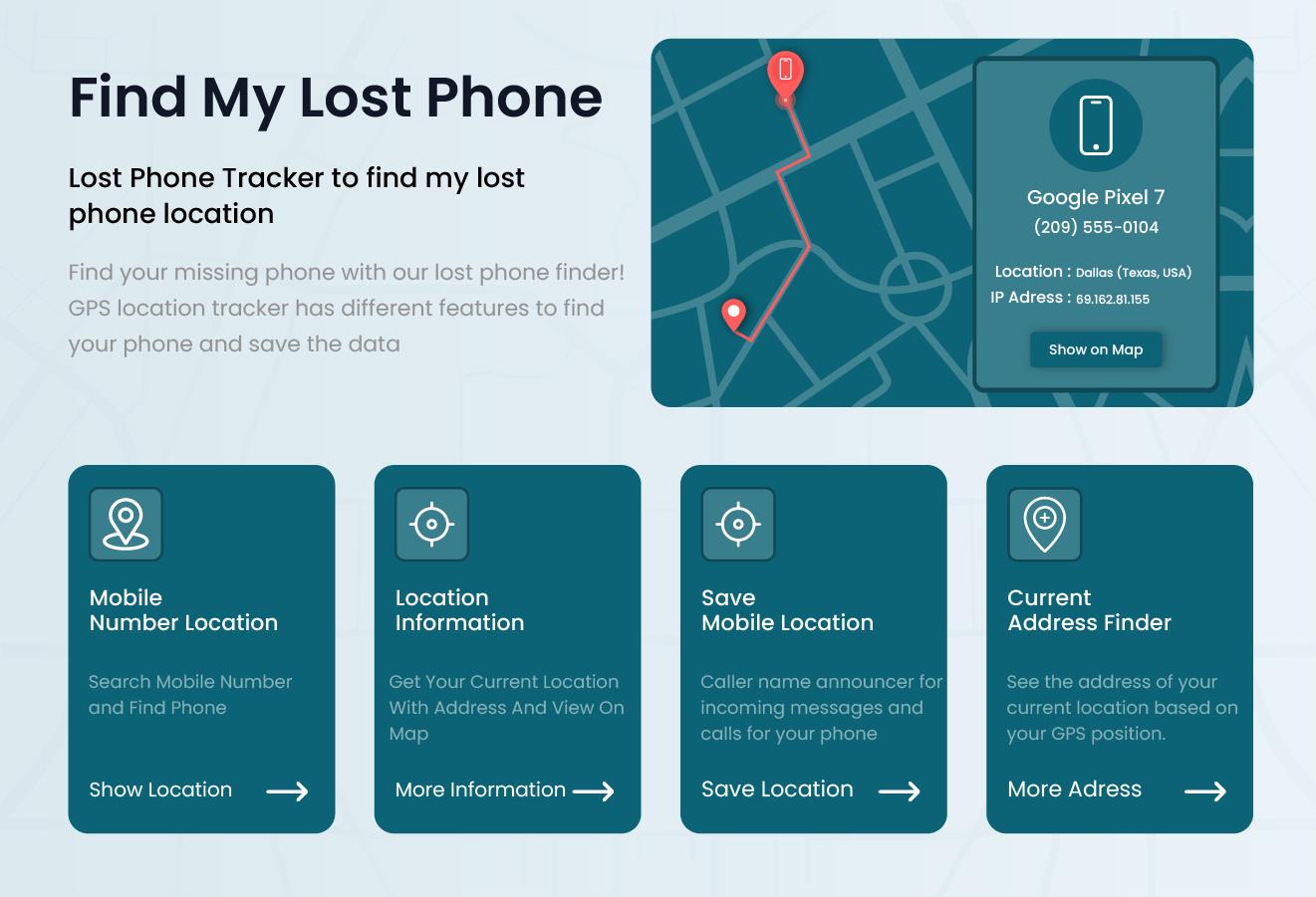 Find Lost Phone Tangkapan skrin 0