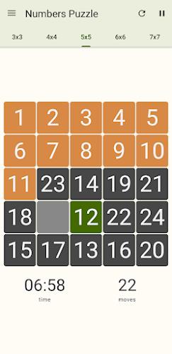 15 Number puzzle sliding game Zrzut ekranu 3