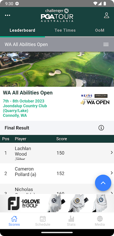 Schermata PGA Tour of Australasia 0