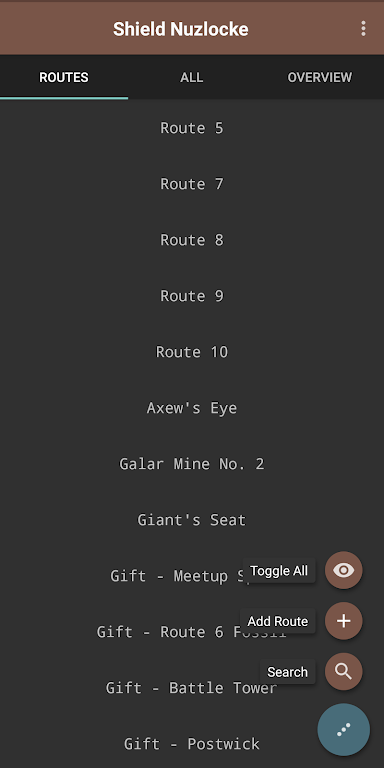 Route Chart - Nuzlocke Tracker - No Ads应用截图第1张
