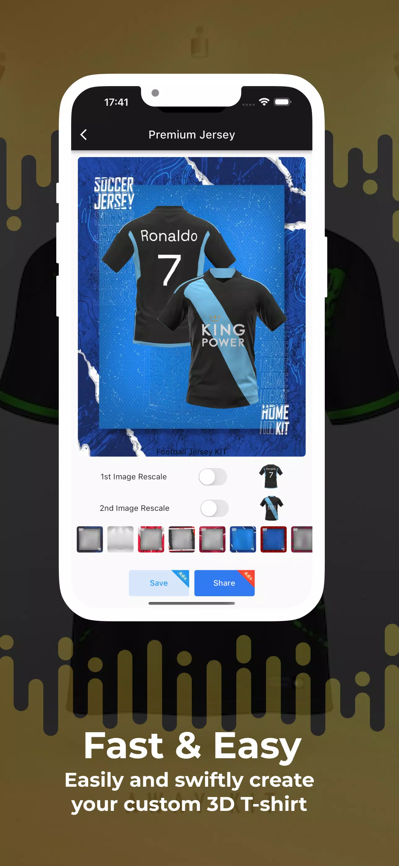 Football Jersey Kit Creator ဖန်သားပြင်ဓာတ်ပုံ 1