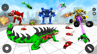 Animal Crocodile Robot Games Captura de pantalla 2