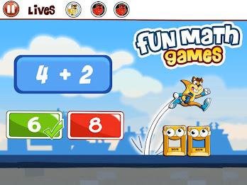 Math Games for kids: addition ภาพหน้าจอ 0