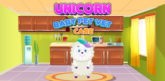 Unicorn Baby Pet Vet Care Game Ekran Görüntüsü 1