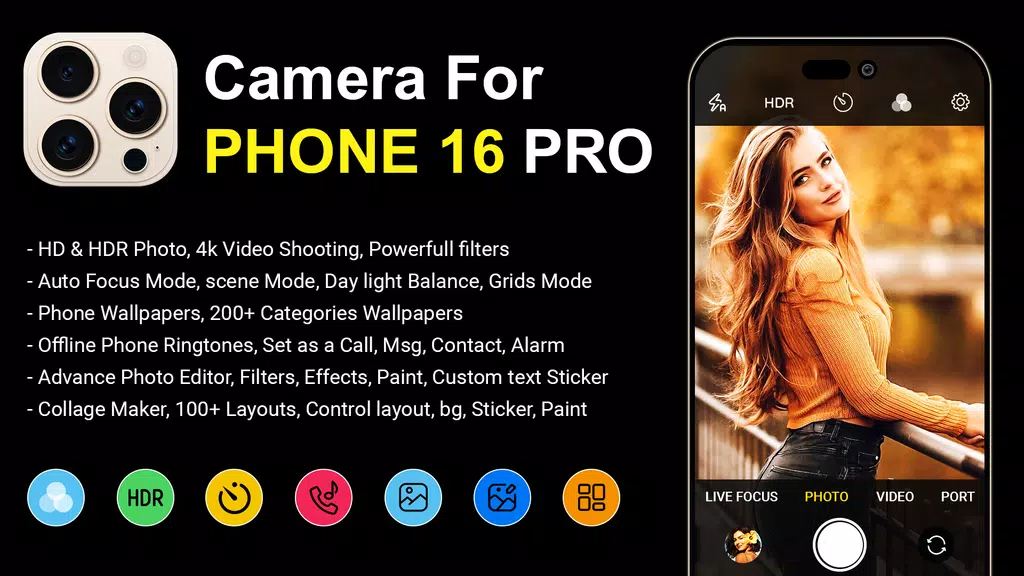 Camera iPhone 16 - OS18 Camera应用截图第0张