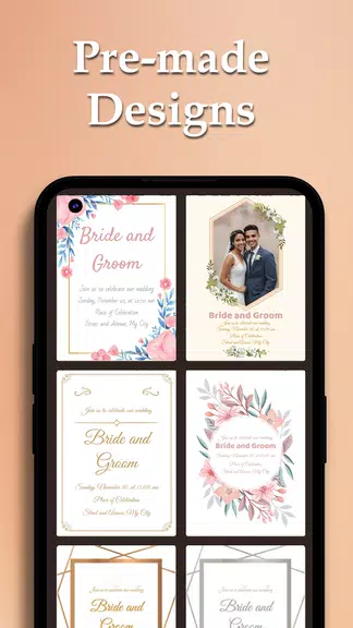 Custom Wedding Cards Maker Captura de tela 0