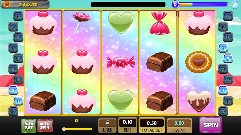 Candy Sweet Slot machine Captura de pantalla 1