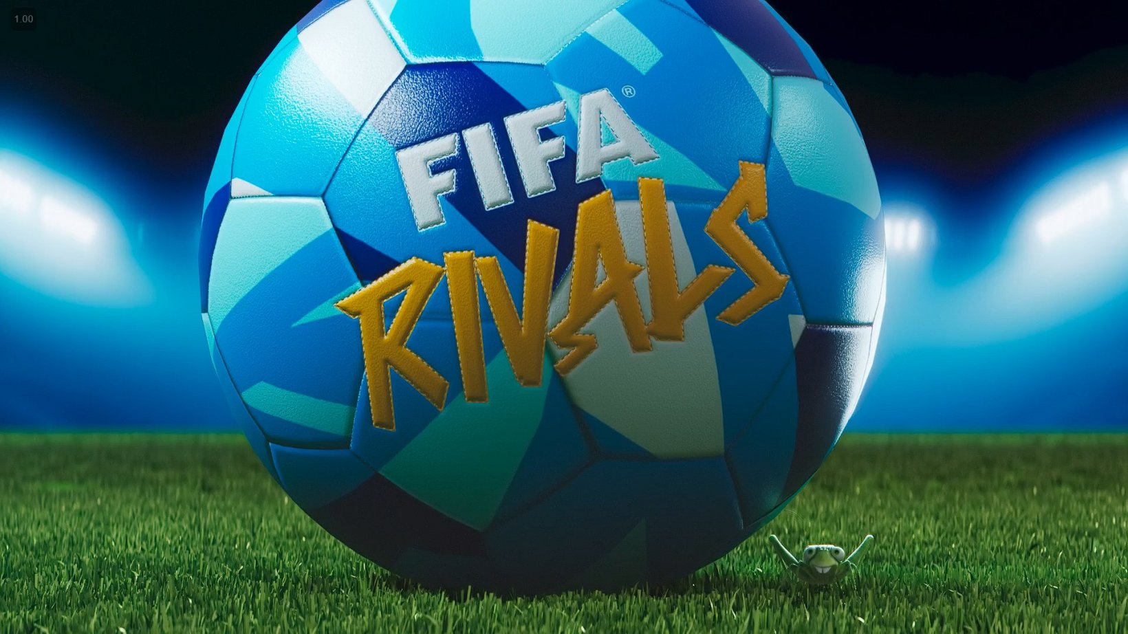 um futebol e um gafanhoto