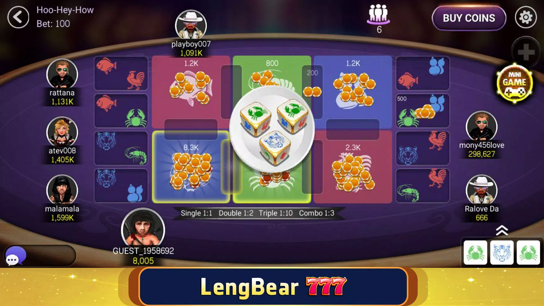 LengBear 777 - Khmer Games スクリーンショット 3