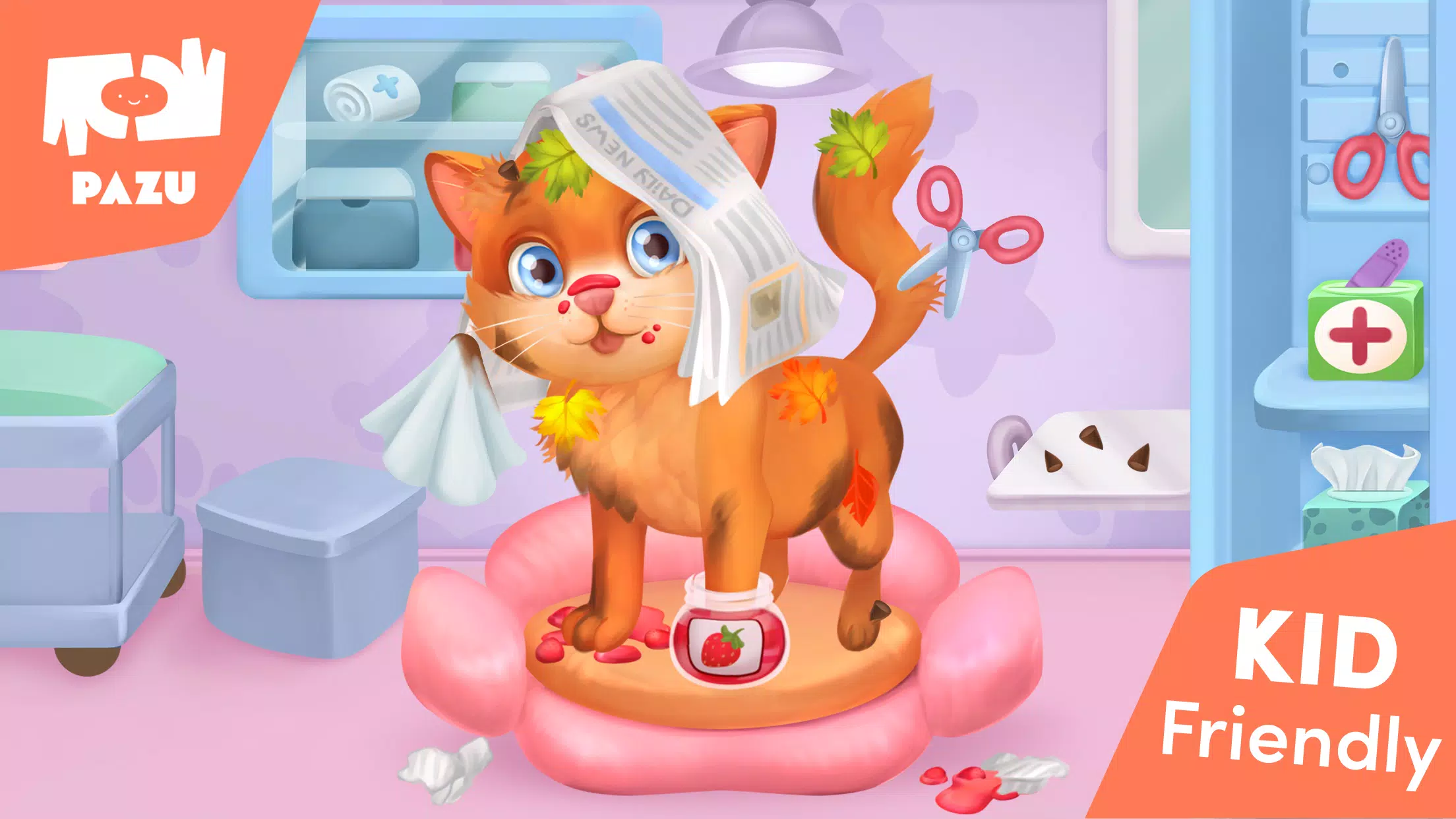 Cat game - Pet Care & Dress up ဖန်သားပြင်ဓာတ်ပုံ 1