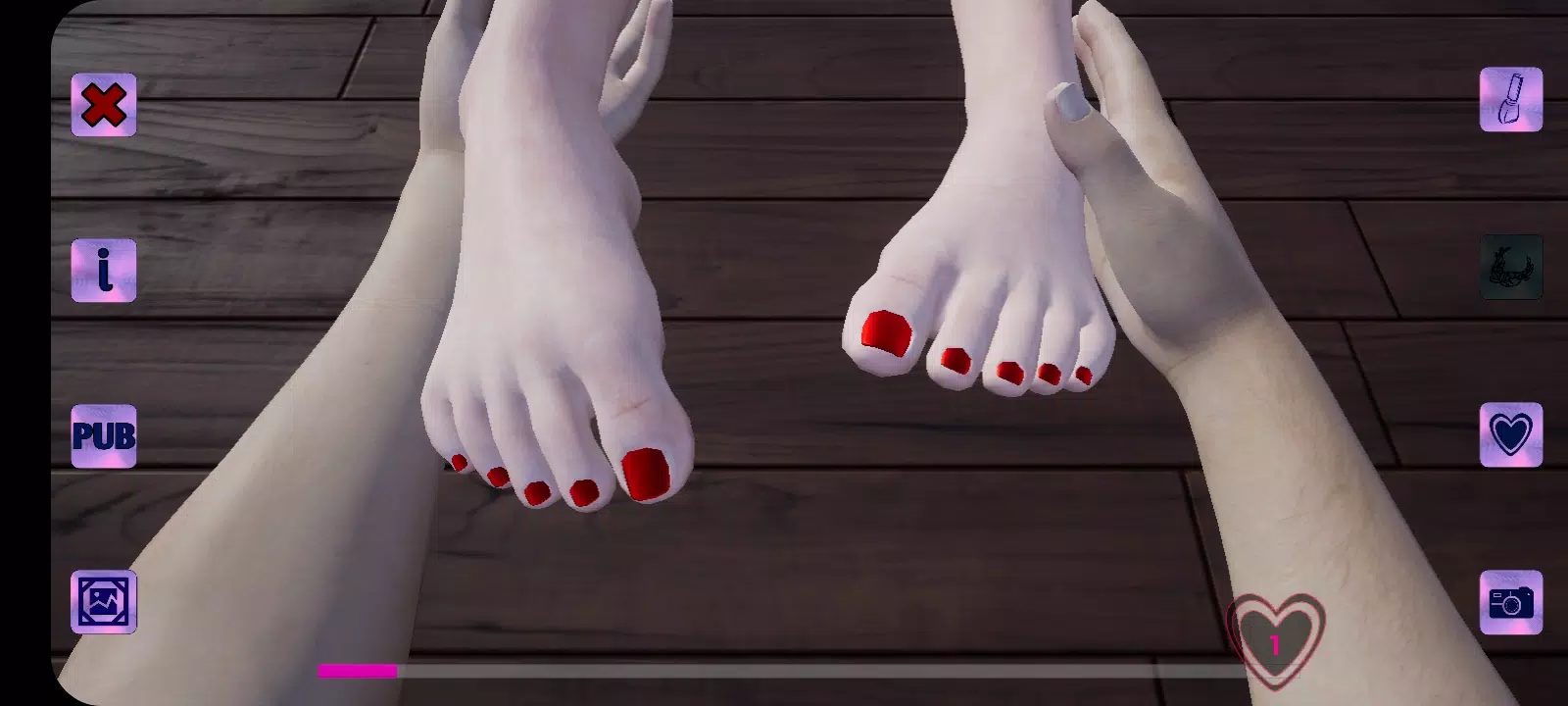 Schermata Girl feet 0