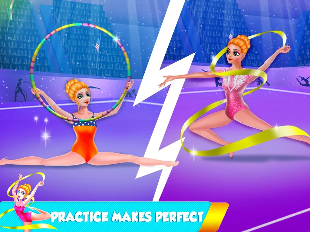 Star Girl Gymnastics Games ဖန်သားပြင်ဓာတ်ပုံ 0