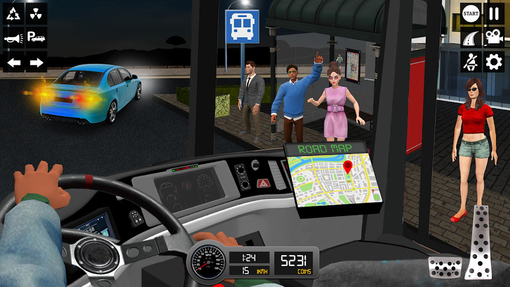 Driving Simulator 3d Bus Games Zrzut ekranu 1