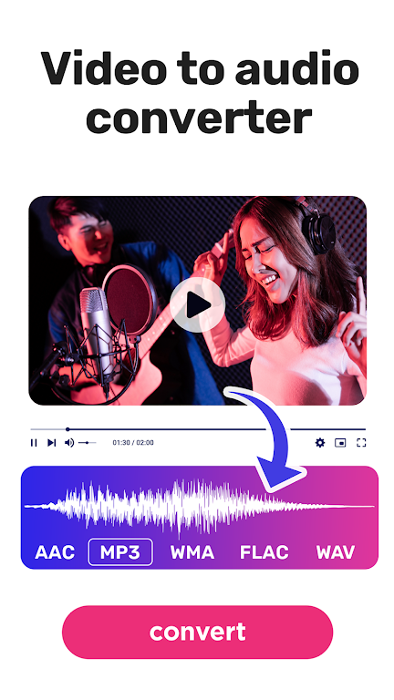 Video to audio, mp3 converter 스크린샷 0