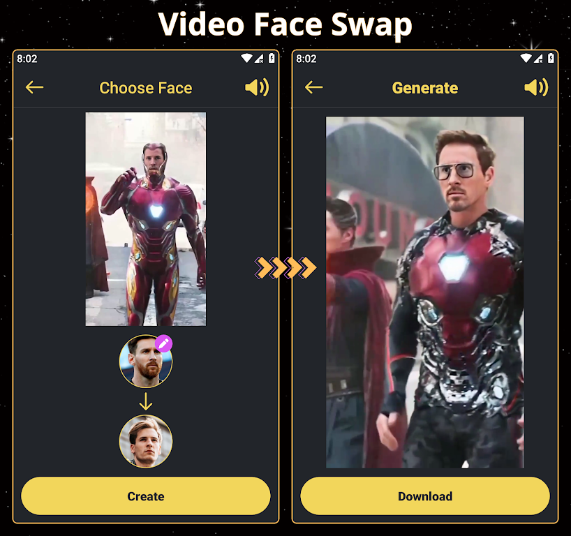 Face Over: AI Face Swap स्क्रीनशॉट 2