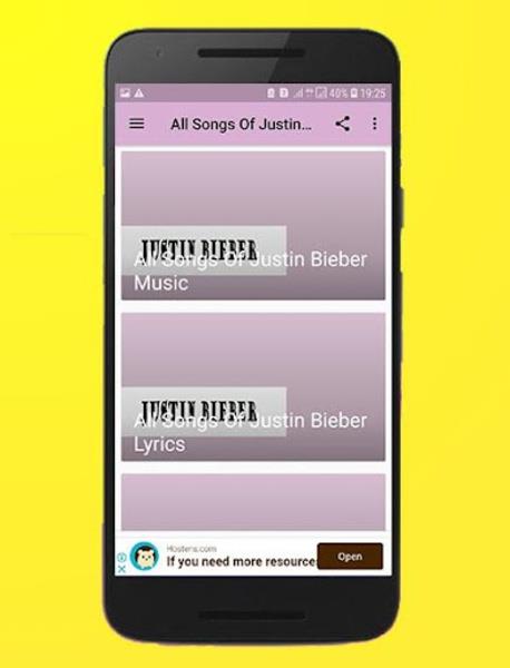 All Songs Of Justin Bieber Offline Zrzut ekranu 2