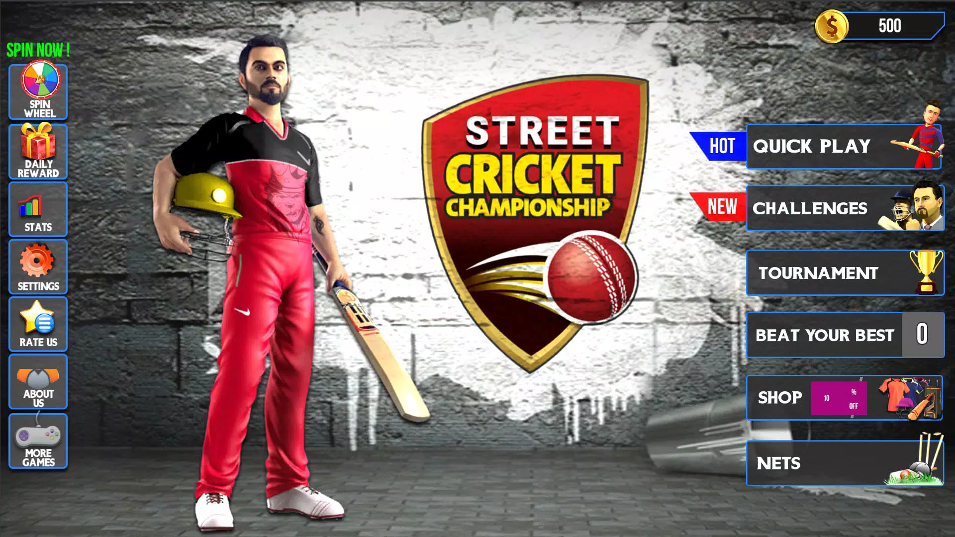 Street Criket-T20 Cricket Game स्क्रीनशॉट 0