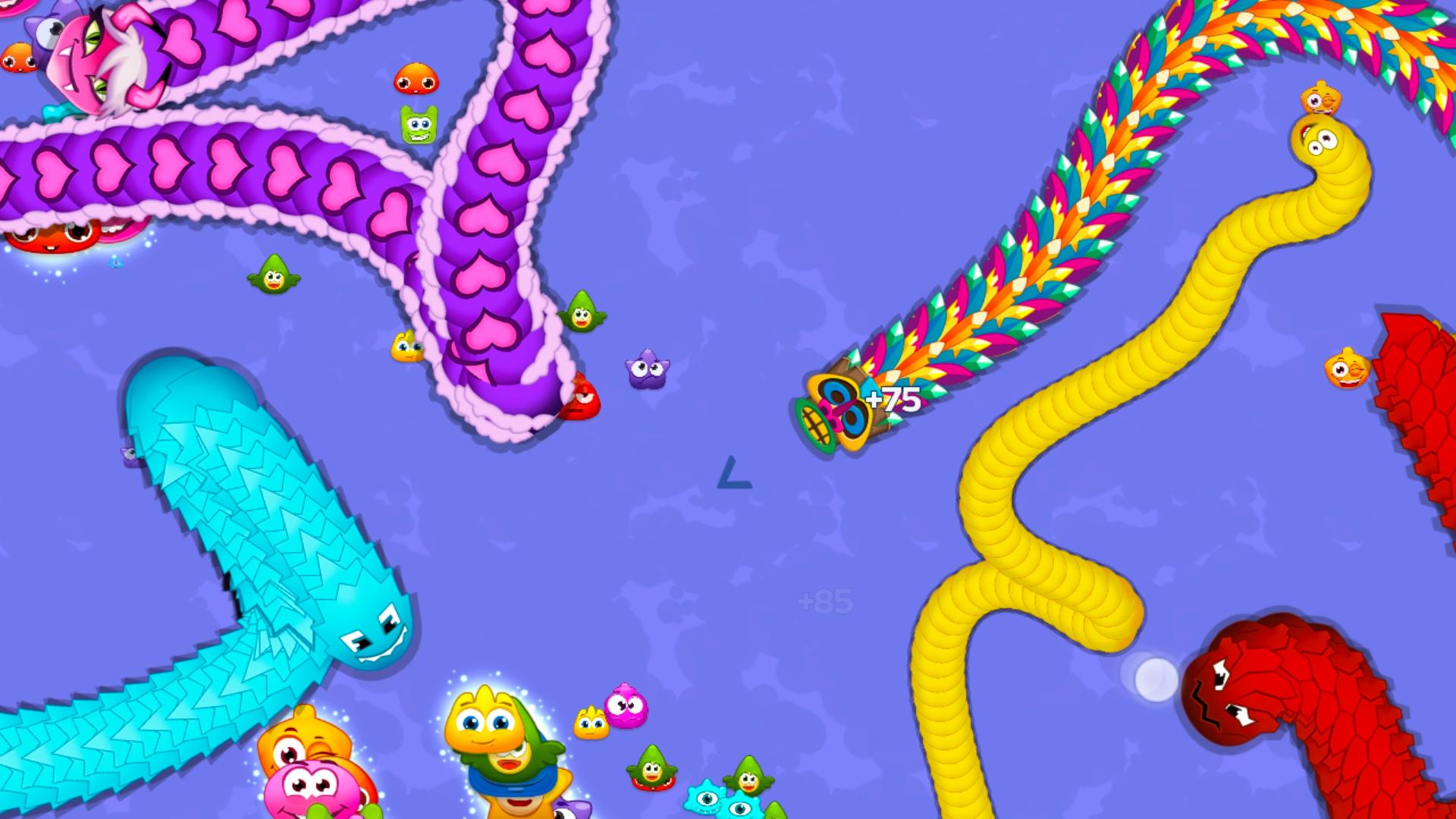 Worm Hunt - Snake game iO zone ဖန်သားပြင်ဓာတ်ပုံ 1