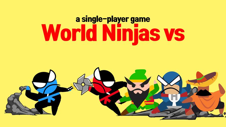 Jumping Ninja Battle 2 Player ภาพหน้าจอ 1