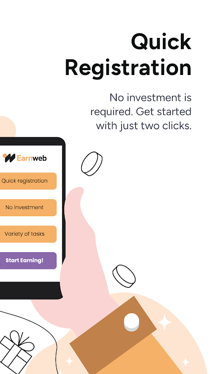 Earnweb: Earning app & website應用截圖第1張