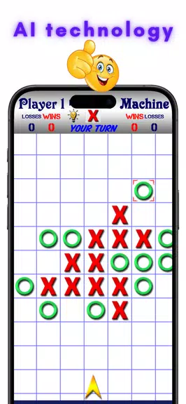 TicTacToe AI - 5 in a Row スクリーンショット 0