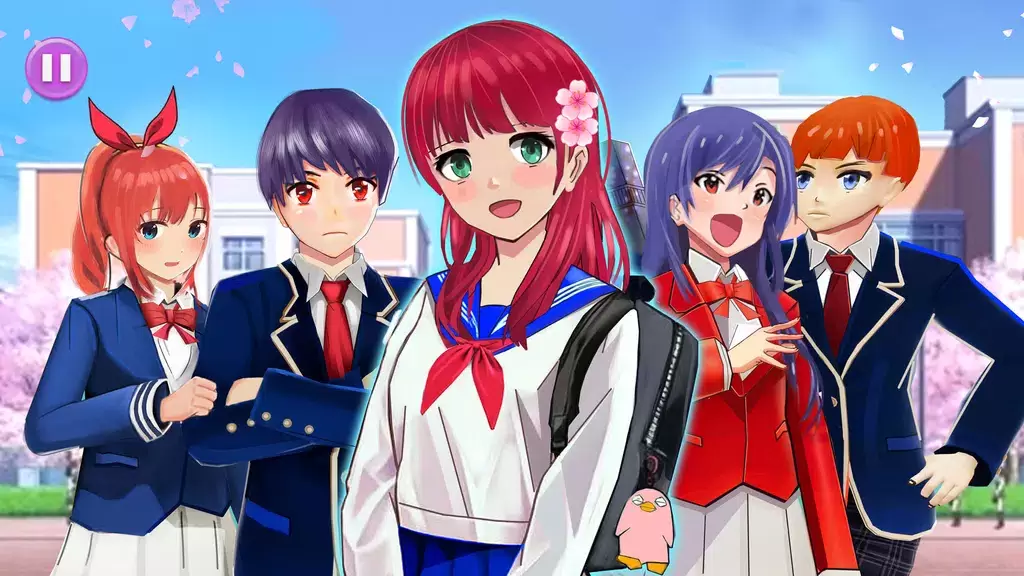 Schermata Anime High School Life 3