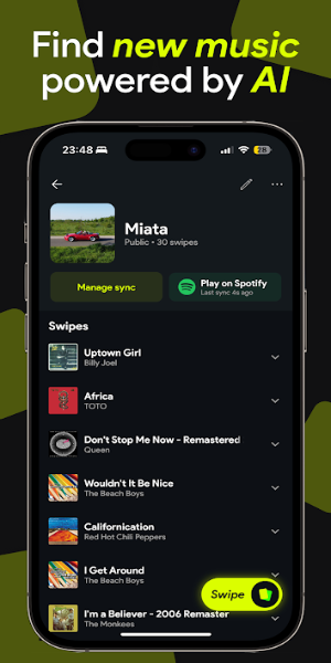 Swipefy for Spotify Tangkapan skrin 0