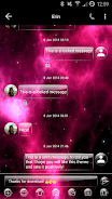 SMS Messages GlassNebula Theme Capture d'écran 1