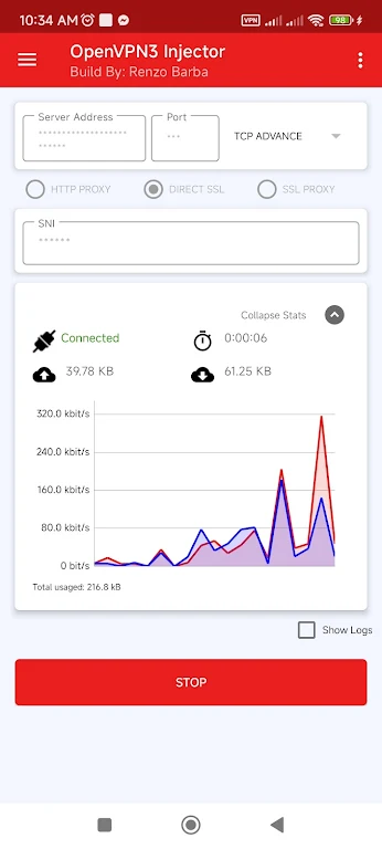 OpenVPN3 Injector Screenshot 1