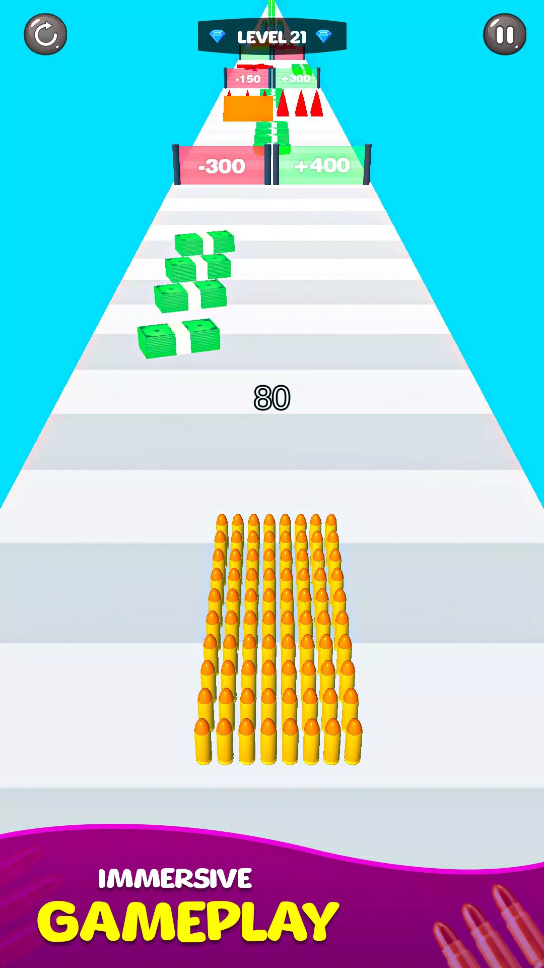 Schermata Merge Bullet Army Game Run 3D 3
