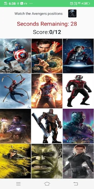 Avengers Cards Flip Game ဖန်သားပြင်ဓာတ်ပုံ 3