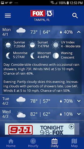 FOX 13 Tampa: SkyTower Weather Ekran Görüntüsü 2