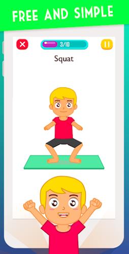 Exercise for Kids at home Ảnh chụp màn hình 2