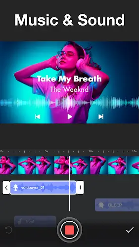 Vlog Video Editor Maker: VlogU Tangkapan skrin 3