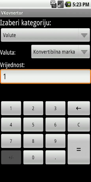 VKonvertor - konvertor valuta ภาพหน้าจอ 0