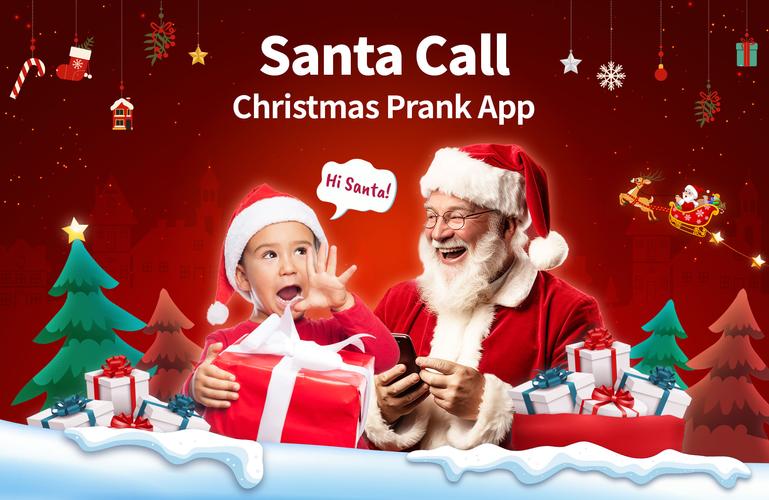 Santa Prank Call: Fake video Ekran Görüntüsü 0