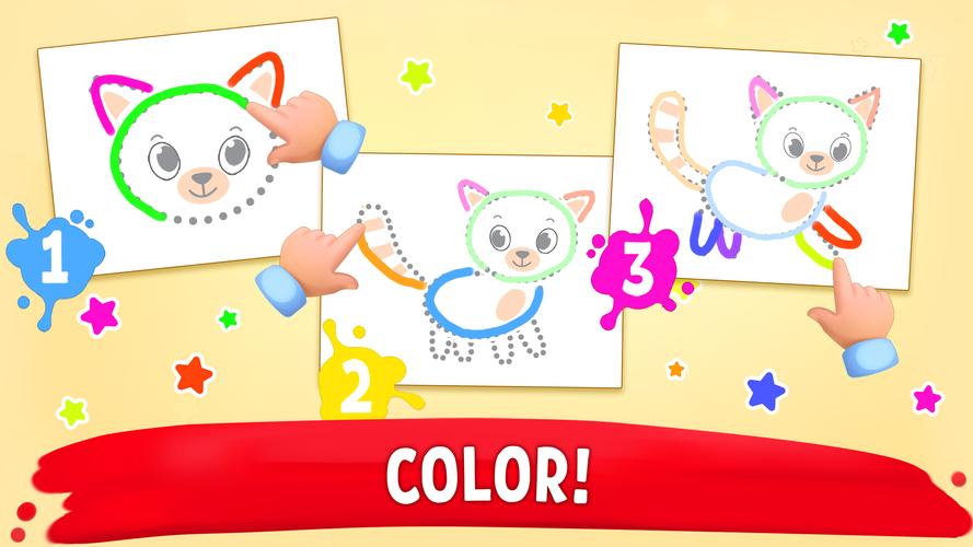 Coloring book Games for kids 2 スクリーンショット 2