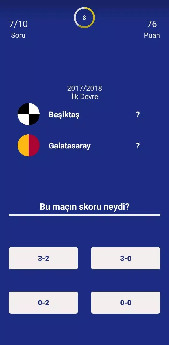 Türkiye Süper Ligi Bilgi Oyunu Capture d'écran 3