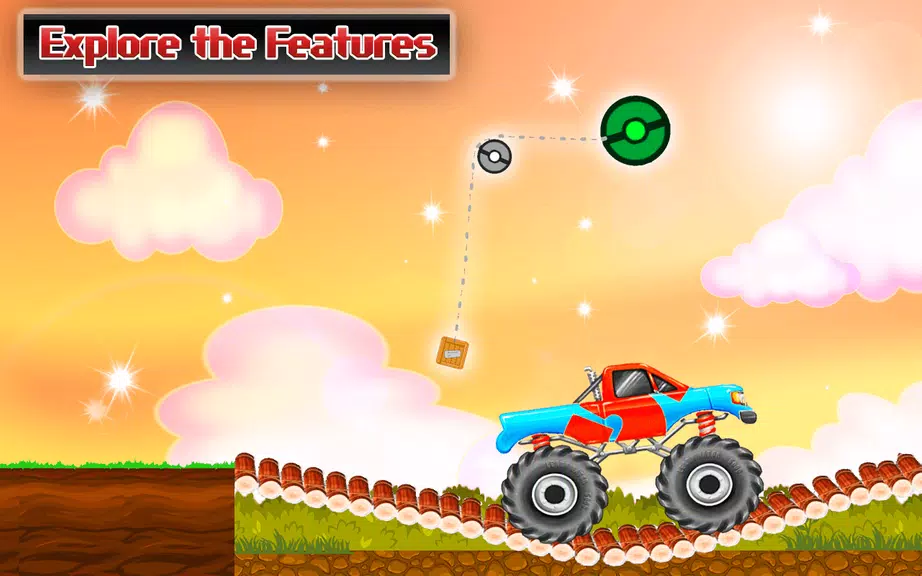 Rope Bridge Racer Car Game Schermafbeelding 2