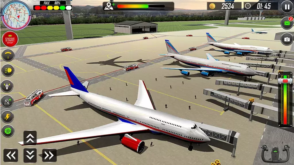 Real Plane Landing Simulator ဖန်သားပြင်ဓာတ်ပုံ 1